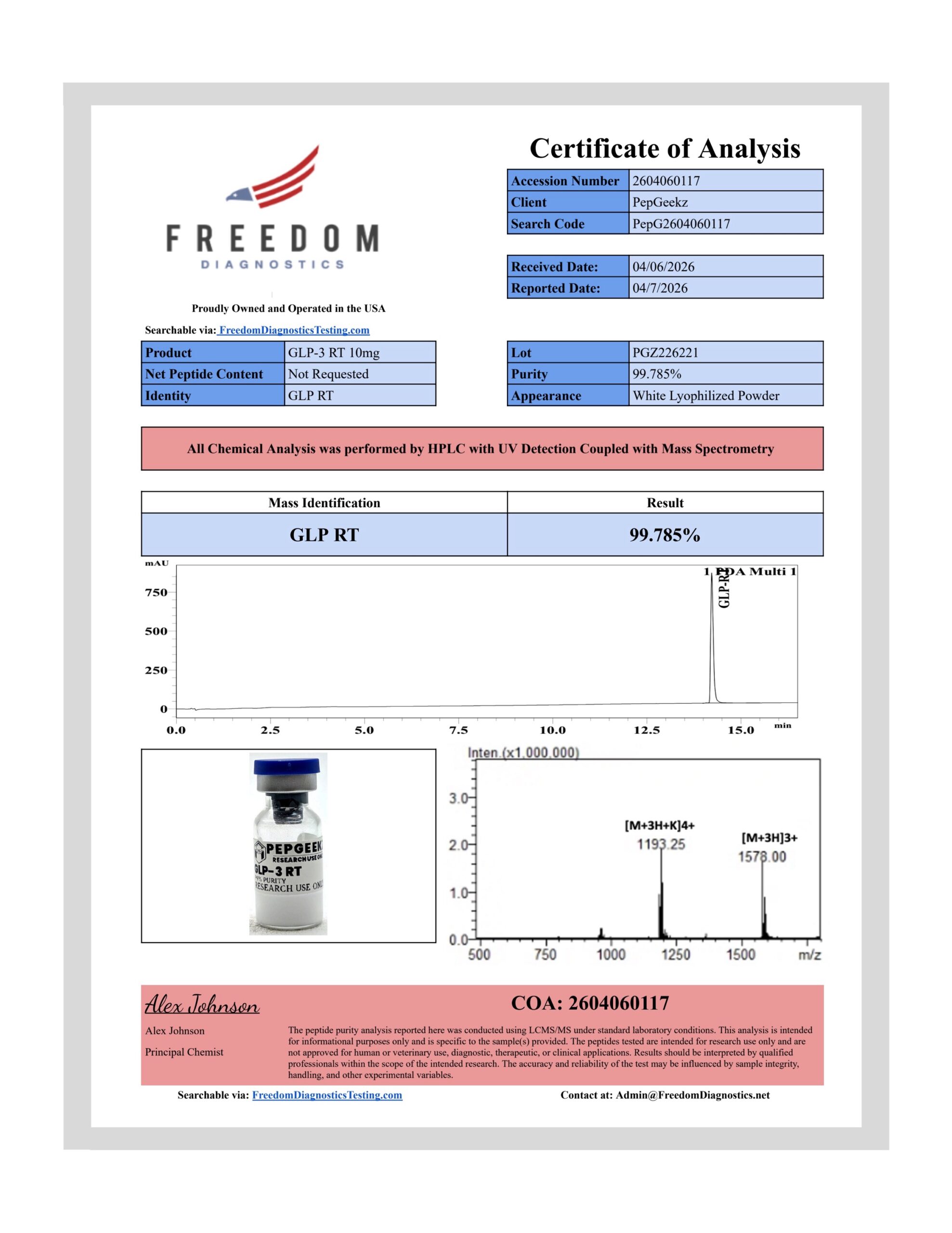 GLP-3 RT 10MG - Image 2